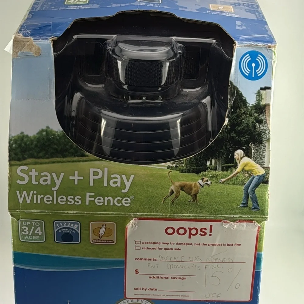 PETSAFE Stay + Play Wireless Fence for Dogs NEW in Open Box